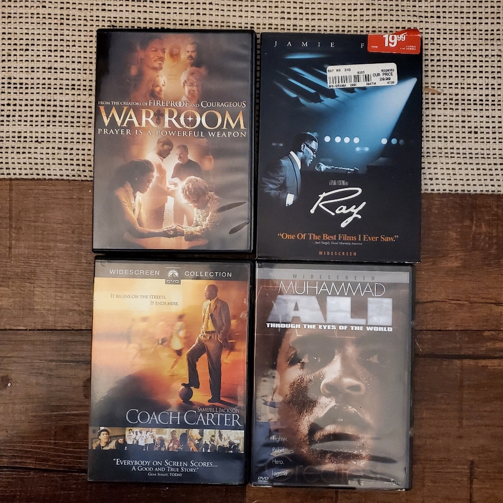 Ray. Coach Carter. War Room. Muhammad Ali Through the Eyes of the World.